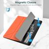 DTangLsm Slim Case for Kindle Scribe 2024/2022 Release, Premium PU Leather Soft Shell Case Lightweight Foldable Stand Cover with Pen Holder for 10.2 inch Amazon Kindle Scribe 1st Gen 2022/2024, Orange view 4