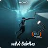 Movo DiveRig8 Underwater Video/Photo Diving Rig for Scuba and Snorkeling - Compact Action Camera Cage Dive Rig, Waterproof Light with Flexible Arm Mount - Compatible with GoPro, DJI Osmo, Insta360 view 2