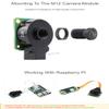 M12 High Resolution Lens with 16MP 105 FOV 3.56mm Focal Length Compatible with Raspberry Pi Camera M12 @XYGStudy (WS1053516) view 3