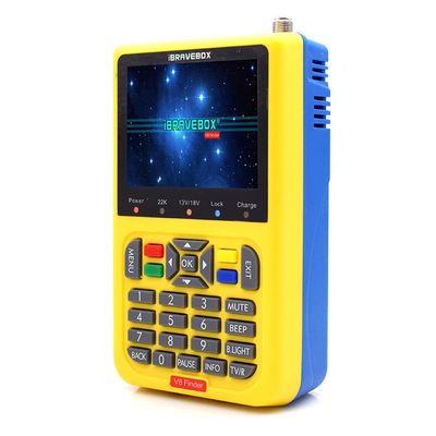 Digital Tester HD Satellite Finder V8 Finder DVB-S/S2 V9 Finder (Color : Yellow)
