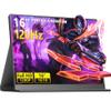 120Hz Portable Gaming Monitor, 16" 1920x1200 IPS Second Monitor for Laptop, Dual USB-C HDMI Computer Display with Speakers, Dual Game Screen Extender for PC, Phone, PS5, Xbox, Switch view 1