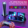 120Hz Portable Gaming Monitor, 16" 1920x1200 IPS Second Monitor for Laptop, Dual USB-C HDMI Computer Display with Speakers, Dual Game Screen Extender for PC, Phone, PS5, Xbox, Switch view 3