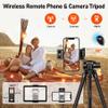 JOILCAN Camera Tripod, 68" Tablet Tripod Stand for Phone Cameras, Travel Tripods Compatible with iPad iPhone DSLR SLR Projector, Cell Phone Tripods Stand with Remote/Travel Bag / 2 in 1 Mount view 2