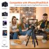 JOILCAN Camera Tripod, 68" Tablet Tripod Stand for Phone Cameras, Travel Tripods Compatible with iPad iPhone DSLR SLR Projector, Cell Phone Tripods Stand with Remote/Travel Bag / 2 in 1 Mount view 3