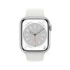 Apple Watch Series 8 [GPS + Cellular, 45mm] - Silver Aluminum Case with White Sport Band, M/L (Renewed) view 2