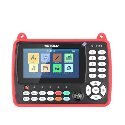 Digital Tester DVB-S2 DVB-T/T2 DVB-C Combo Better Satlink 6980 Digital Satellite Meter Finder H.265