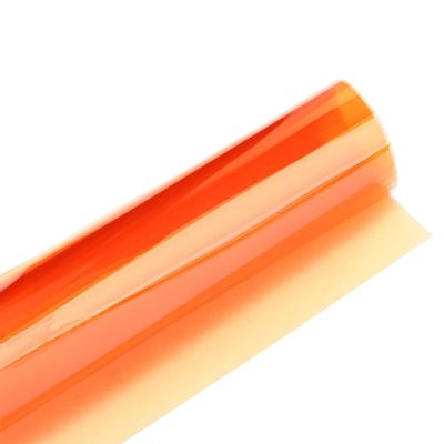 15.8x19.7in Transparent Color Correction Lighting Gel Filter Colored Gel Light Filter Plastic Sheet for Film, Video, Photo, Stage(Orange 85b)