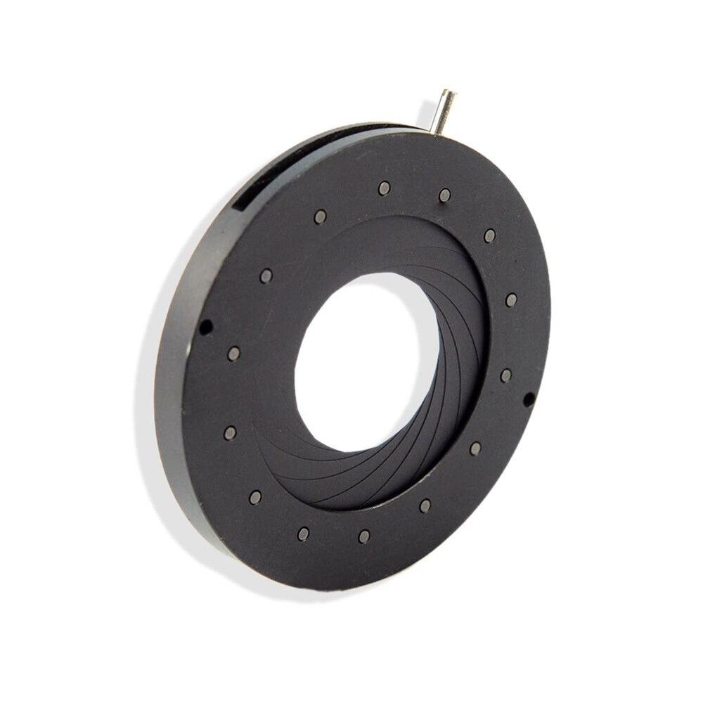1.5-36mm Aperture Variable Optical Iris Diaphragm Camera Condenser Microscope Accessory 14 Diaphragm Blades