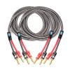 Artemisia Audiophile Speaker Cable with Banana Plug Compatible with AMP Home Theater Surround Sound System Gold Plated Banana Audio Cable 1M 2M 3M 5M (Color : Single one (White), Size : 150cm) view 1