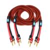 Artemisia Audiophile Speaker Cable with Banana Plug Compatible with AMP Home Theater Surround Sound System Gold Plated Banana Audio Cable 1M 2M 3M 5M (Color : Single one (White), Size : 150cm) view 2