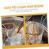 DOITOOL Stainless Steel Pasta Basket Mesh Spider Strainer, Noodle Strainer with Handle for Pasta, Noodle, Ramen, Dumpling, Deep Fried Food view 3