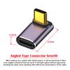 NFHK USB4 Type C Male to Female 240W Power 40Gbps Data 8K Video Adapter Up Down Angled for NS Phone Laptop view 2