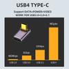 NFHK USB4 Type C Male to Female 240W Power 40Gbps Data 8K Video Adapter Up Down Angled for NS Phone Laptop view 4