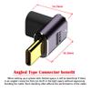 NFHK USB4 Type C Male to Female 240W Power 40Gbps Data 8K Video Adapter Low Profile Up Down Angled for NS Phone Laptop view 2