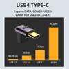 NFHK USB4 Type C Male to Female 240W Power 40Gbps Data 8K Video Adapter Low Profile Up Down Angled for NS Phone Laptop view 4