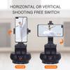 Camnoon YT1200 Face Motorized Pan Tilt Head 2-axis AI Smart Face Tracking 360 Panoramic Head Wireless Remote Control Adjustable Speed with Phone Clip for Smartphone Camera Video Recording Live view 3
