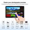 FEELWORLD F5 Pro V4 6- Inch DSLR Camera Field Monitor Bundle + Battery+Carry Case+ Micro HDMI Cords - Touch Screen Video Monitor with 3D LUT 1080P 4K HDMI with External F970 Power Plate view 2
