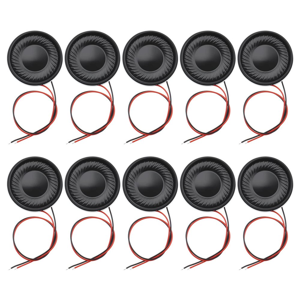 The Lord of the Tools 10PCS 2W 8 Ohm Internal Magnet Speaker 28mm Round Mini Loudspeaker for Electronic DIY Toys Radio Intercom Multimedia Speakers Mini Box Speakers