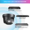 ZOSI 4PK 4K PoE Add On Cameras with Ethernet Cables,8MP Dome Security IP Camera Outdoor Indoor,Person Vehicle Detection,Night Vision,Sound & Light Alarm,2-Way Audio,Only Work ZOSI 4K PoE NVR view 2
