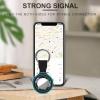 African Violet Flower Silicone Case Compatible with AirTag Durable Protective Cover with Keychain for Bags Pets 2PCS view 4