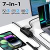 Baseus Power Strip Surge Protector 1200J - PD65W USB C Charger Extension Cord with 3 AC Outlets & 4 USB Port Fast Charging Charging Station for Office Dorm Room Home view 2