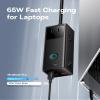 Baseus Power Strip Surge Protector 1200J - PD65W USB C Charger Extension Cord with 3 AC Outlets & 4 USB Port Fast Charging Charging Station for Office Dorm Room Home view 3