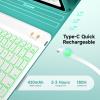 BLUTLOTUS Keyboard Case for iPad 11th a16 10th Generation, 360 Rotatable Cover with Pencil Holder, 7 Color Backlit Detachable Bluetooth Keyboard for 2022 10.9 inch & 2025 11''(Teal) view 4