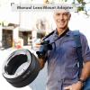 Andoer Aluminum Alloy Manual Lens Mount Adapter Ring for Minolta MD MC Mount Lens to Nikon Z5/Z6/Z7/Z50 Z-Mount Mirrorless Camera view 2