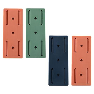 DOITOOL Random Color Power Strip Wall Mount Fixator Holders 4 Pack Adhesive Mounting for Smooth Surfaces