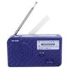 Septpenta Emergency Radio, Solar Hand Crank Fm/AM Weather Alert Portable Radio with Built in Speaker with Cell Phone Charger, Headphone Jack, Flashlight, for Emergency and Disaster Relief(Blue) view 1