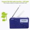 Septpenta Emergency Radio, Solar Hand Crank Fm/AM Weather Alert Portable Radio with Built in Speaker with Cell Phone Charger, Headphone Jack, Flashlight, for Emergency and Disaster Relief(Blue) view 4