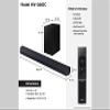 Samsung HW-Q600C 3.1.2ch Soundbar w/Dolby Audio, Q-Symphony, Adaptive Sound, HDMI eARC, Game Mode Pro, Bluetooth, Acoustic Beam, Tap Sound view 2