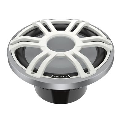 Hertz HMS 12 S2-LD-SW - 12" 2-Ohm Marine Subwoofer with RGB LEDs, White Sport Grille
