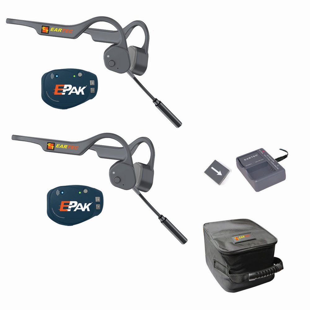 EARTEC EP2LZ E-PAK PRO Wireless Communication 2 Person Headset System