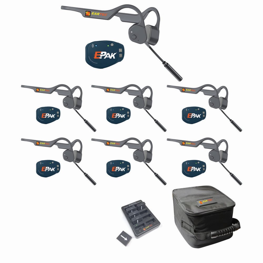 EARTEC EP7LZ E-PAK PRO Wireless Communication 7 Person Headset System