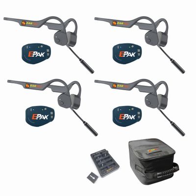 EARTEC EP4LZ E-PAK PRO Wireless Communication 4 Person Headset System