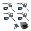 EARTEC EP4LZ E-PAK PRO Wireless Communication 4 Person Headset System view 1