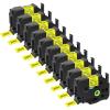 Cruxer 10 Pack Replacement for P-Touch TZe-651 TZ651 TZe651 24mm 0.94" Yellow Text on White Tape Compatible with ptouch PT-D600 D600VP P700 P750W P900W P950NW PTP710BT PT-9600 PT-H500LI Label Maker view 1