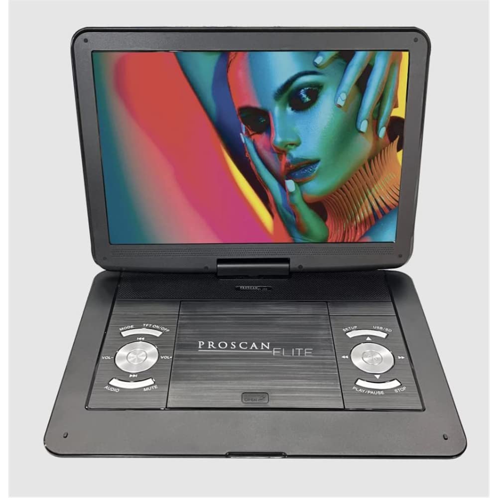 Proscan Elite 13.3" Portable DVD Player PEDVD1332 Black (Renewed)