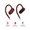 AIWA Water Bottle with Speaker and Earphone Bundle - 400ml Water Bottle with 4 Hour Playtime and Wireless Sports Earphones with Integrated Mic, 10 Hours Playtime for Workout, Camping and Hiking, Burgudy view 4