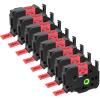 Cruxer 8 Pack Replacement for P-Touch TZe-451 TZ451 TZe451 24mm 0.94" Red Text on White Tape Compatible with ptouch PT-D600 D600VP P700 P750W P900W P950NW PTP710BT PT-9600 PT-H500LI Label Maker view 1