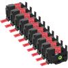 Cruxer 10 Pack Replacement for P-Touch TZe-451 TZ451 TZe451 24mm 0.94" Red Text on White Tape Compatible with ptouch PT-D600 D600VP P700 P750W P900W P950NW PTP710BT PT-9600 PT-H500LI Label Maker view 1