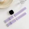 Seleek Replacement Bands Compatible with Fitbit Versa 3 / Versa 4 / Sense/Sense 2, Silicone Adjustable Classic Accessory Wristband Fitness Straps for Women Men SmallLilac+White view 2