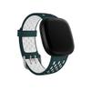 Seleek Replacement Bands Compatible with Fitbit Versa 3 / Versa 4 / Sense/Sense 2, Silicone Adjustable Classic Accessory Wristband Fitness Straps for Women MenSmallSlate+White view 1