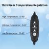 25-50 Camera Lens Demist Heater, USB Connection Three-Gear Temperature Regulation Defrost Cloth Heat Preservation Belt Dew Heater Defrost Heating Tool view 2