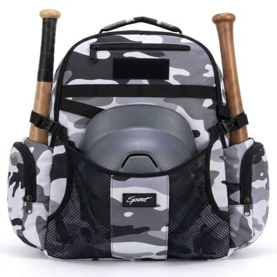 rickyh style Large Baseball Backpack with Fence Hook for Helmet Cleats 2 Bats