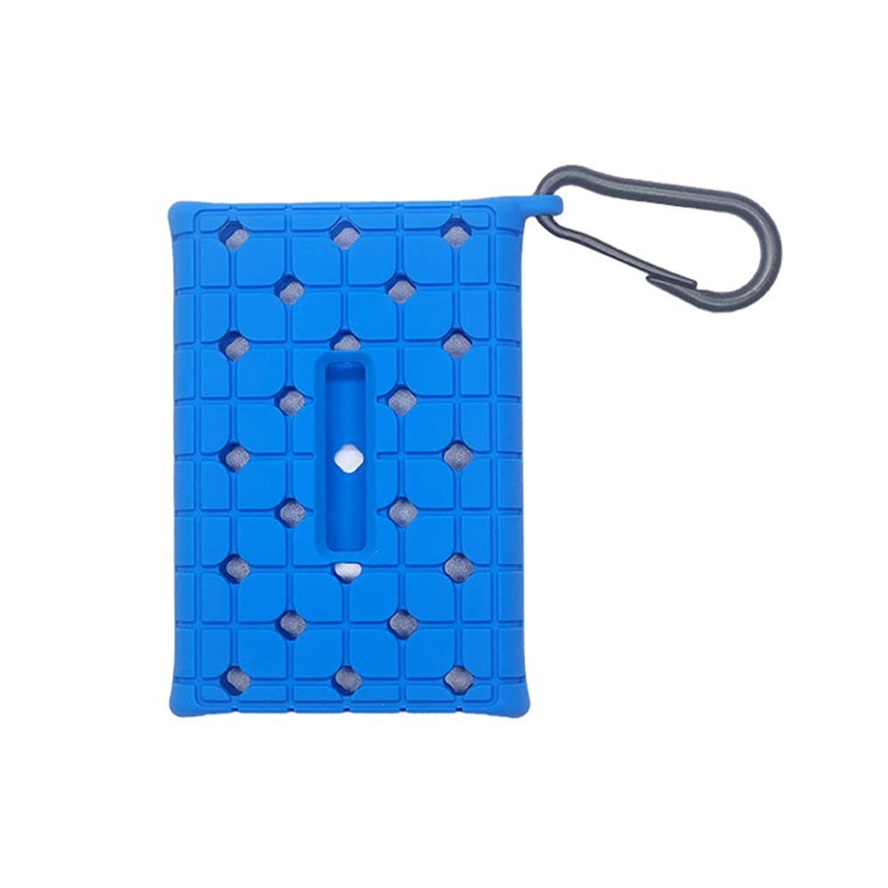 Hard Drive Silicone Protective Case for Samsung T7 Touch Hard Disk Protective Cover Portable SSD PSSD Sleeve Skin Anti-Fall Lightweight Soft Storage Case Cover (T7 Blue)