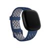 Seleek Replacement Bands Compatible with Fitbit Versa 3 / Versa 4 / Sense/Sense 2, Silicone Adjustable Classic Accessory Wristband Fitness Straps for Women Men LargeBlue+Grey view 1