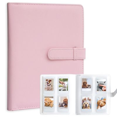 128 Pockets Mini Photo Album for Fujifilm Instax Mini Camera, Polaroid Snap, Z2300, SocialMatic Instant Cameras & Zip Instant Printer (Pink)