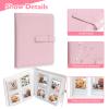 128 Pockets Mini Photo Album for Fujifilm Instax Mini Camera, Polaroid Snap, Z2300, SocialMatic Instant Cameras & Zip Instant Printer (Pink) view 3